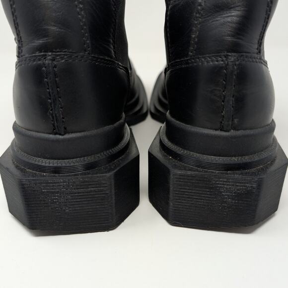 Dr. Martens Maybole Chelsea Boots Black Leather Platform Square Toe US 6 - Picture 3 of 15